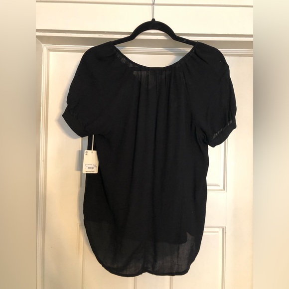 New with Tags! Black short sleeved A.N.A. blouse - Picture 2 of 4